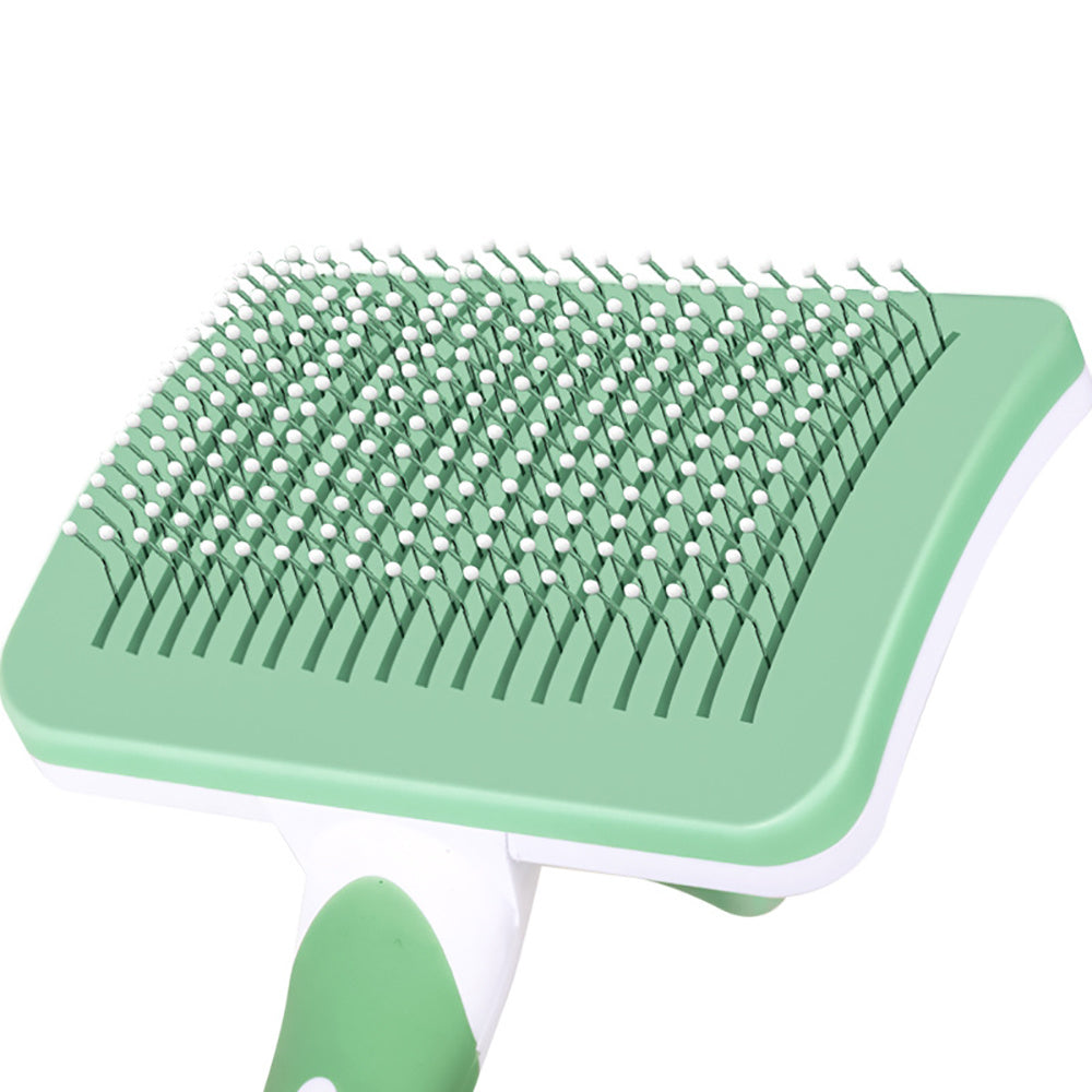 Self‑Cleaning Slicker Brush for Dogs & Cats – One‑Click Pet Grooming Tool | Stornex.store